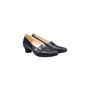 SAS Women's Size 9 US W Wide EUC Sonyo Black Patent Leather Pumps Heels READ
